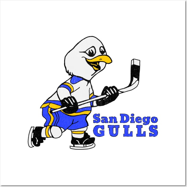 Defunct San Diego Gulls 1966 Wall Art by LocalZonly